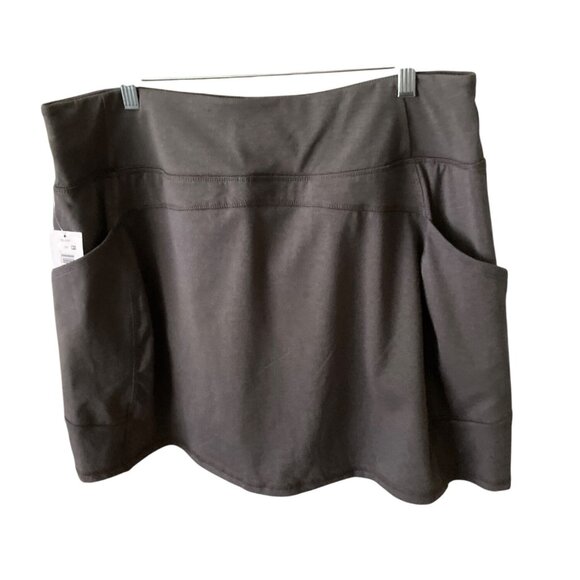 MTA Sport Woman's Grey two pocket Skirt built in Shorts Athletic Size 1X - Picture 2 of 7
